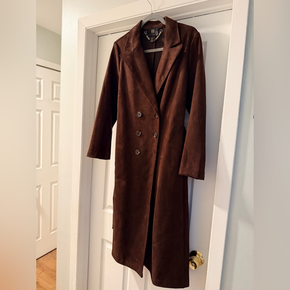 House of Harlow 1960 Rich Brown Trench Coat